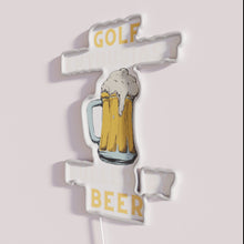Charger l'image dans la galerie, Glowing neon sign for golf lovers and beer enthusiasts ambiance