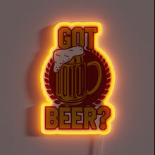 Charger l'image dans la galerie, Brighten up your bar with this cool neon beer sign.