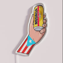 Charger l'image dans la galerie, Vibrant RGB LED Neon Sign For Puerto Rican Medalla Beer Fans