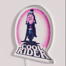 Charger l'image dans la galerie, Vibrant Cool Rider Inspired Neon Sign for Retro Garage Decor Enthusiasts