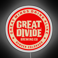 Charger l'image dans la galerie, Great Divide Brewing Co Logo RGB neon sign white