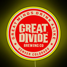 Charger l'image dans la galerie, Great Divide Brewing Co Logo RGB neon sign yellow