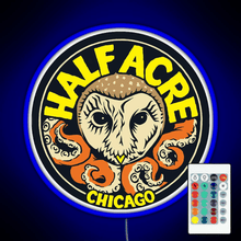 Charger l'image dans la galerie, Half Acre Brewing Company RGB neon sign remote