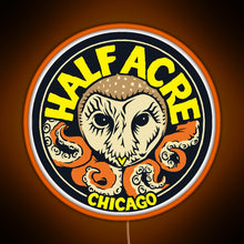 Charger l'image dans la galerie, Half Acre Brewing Company RGB neon sign orange