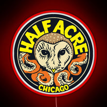 Charger l'image dans la galerie, Half Acre Brewing Company RGB neon sign red