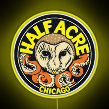 Charger l'image dans la galerie, Half Acre Brewing Company RGB neon sign yellow