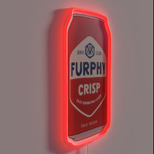 Charger l'image dans la galerie, Hand drawn vintage style Furphy Crisp can RGB neon lighting