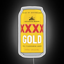 Charger l'image dans la galerie, Hand drawn XXXX Gold can RGB neon sign white