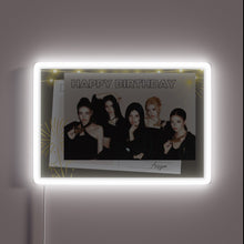 Charger l'image dans la galerie, Shining K-pop Birthday Tribute with Vibrant aespa RGB Neon Light
