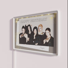 Charger l'image dans la galerie, Vibrant Happy Birthday K-Pop Aespa Inspired Neon LED Sign