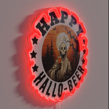 Charger l'image dans la galerie, RGB Neon Sign: Vibrant Happy Hallo Beer Happy Halloween Party Decor