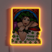 Charger l'image dans la galerie, Lucky Charms Glow with Vibrant Green and Rainbow LED Neon Sign