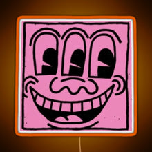 Charger l'image dans la galerie, haring pop art RGB neon sign orange