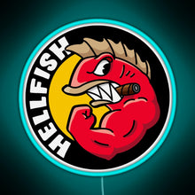 Charger l'image dans la galerie, HELLFISH 19 RGB neon sign lightblue