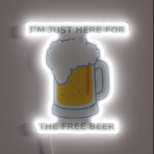 Charger l'image dans la galerie, Indoor LED Sign Featuring Colorful Neon Lights and Beer Typography