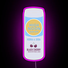Charger l'image dans la galerie, High Noon Black Cherry RGB neon sign  pink