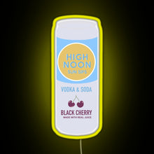 Charger l'image dans la galerie, High Noon Black Cherry RGB neon sign yellow