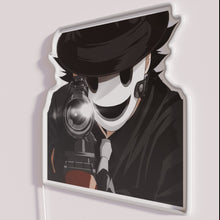 Charger l'image dans la galerie, Modern urban decor with vibrant RGB color changing light installation.