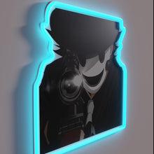 Charger l'image dans la galerie, Urban street art meets high-tech glow with this bold sign.