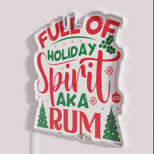 Charger l'image dans la galerie, Vibrant Neon Holiday Sign for Christmas Party Drinking Humor Decorations