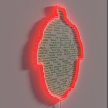 Charger l'image dans la galerie, RGB Neon Sign Featuring Diverse Hop Varieties from Around Globe