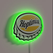 Charger l'image dans la galerie, Optimistic Vibes in a Bottle: Hoptimumist RGB Neon Sign Decor