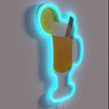 Charger l'image dans la galerie, Cozy up with a warm sip, illuminated in vibrant neon.