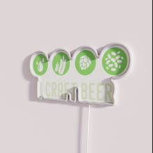 Charger l'image dans la galerie, Neon Beer Sign Brewing Craft IPA Malt Hops Yeast Water