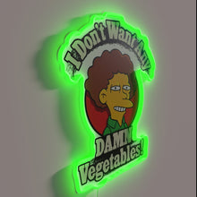 Charger l'image dans la galerie, RGB Neon Sign: Declining All Veggie Offers with Attitude Guaranteed Here
