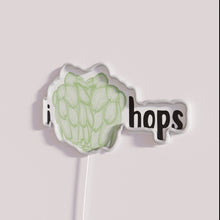 Charger l'image dans la galerie, Neon bar decor sign featuring I Heart Hops logo design