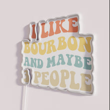 Charger l'image dans la galerie, Neon bar decor with whiskey lovers and close friendships message