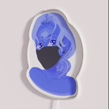 Charger l'image dans la galerie, RGB Neon Sign with Blue Glow Accent Wall Decoration Lighting