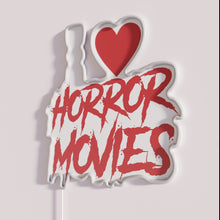 Charger l'image dans la galerie, Neon Horror Sign for 80s Movie Fans and Horror Enthusiasts