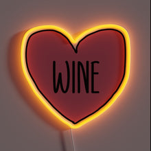 Charger l'image dans la galerie, Vibrant neon wine bottle with colorful RGB light effects