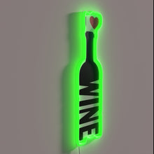 Charger l'image dans la galerie, Wine lover's dream decor: colorful 'I Love Wine' neon sign