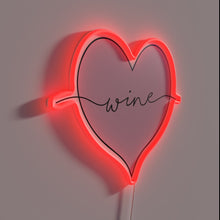 Charger l'image dans la galerie, Neon Wine Sign Featuring Colorful Ombre Lighting Effects and Text