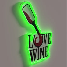 Charger l'image dans la galerie, Vibrant Wine Lover's Delightful RGB Neon Sign Decor Accent Statement