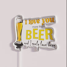 Charger l'image dans la galerie, RGB LED love sign with customizable colors and glowing letters