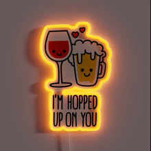 Charger l'image dans la galerie, Love is Lit Neon Sign for Funny Valentine's Day Couples