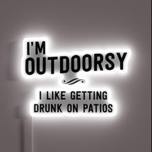 Charger l'image dans la galerie, Outdoor enthusiast patio party vibes under neon rainbow glow lighting