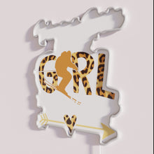 Charger l'image dans la galerie, Colorful RGB Neon Sign Perfect for Skiers and Adventurous Women Everywhere