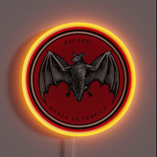 Charger l'image dans la galerie, Vibrant evening ambiance captured in a pastel hued Bacardi neon sign