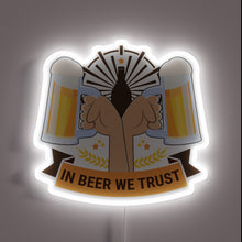 Charger l'image dans la galerie, Neon beer pub decor sign with vibrant Oktoberfest colors glowing