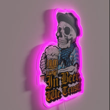 Charger l'image dans la galerie, Darkly lit gothic beer enthusiast's statement of faith in neon.