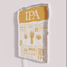 Charger l'image dans la galerie, Vibrant Neon India Pale Ale Typography Sign for Craft Beer Enthusiasts