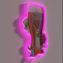 Charger l'image dans la galerie, Vibrant Irish Snail in Neon RGB Glow Wall Decoration Lighting