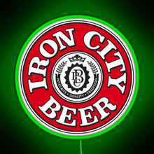 Charger l'image dans la galerie, Iron City Beer RGB neon sign green