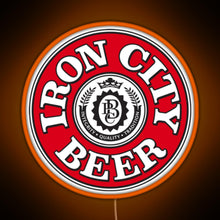 Charger l'image dans la galerie, Iron City Beer RGB neon sign orange