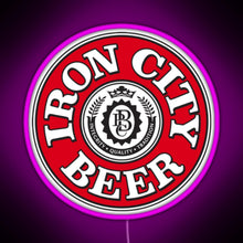 Charger l'image dans la galerie, Iron City Beer RGB neon sign  pink