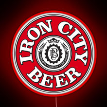 Charger l'image dans la galerie, Iron City Beer RGB neon sign red
